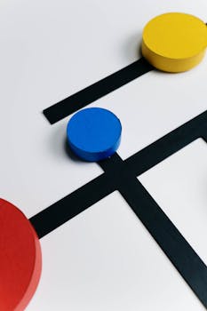 casino chips, colorful display