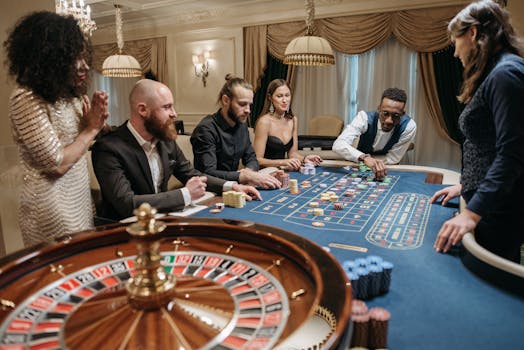 poker chips and cards
