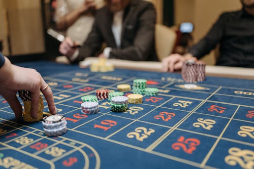 casino gameplay on screen